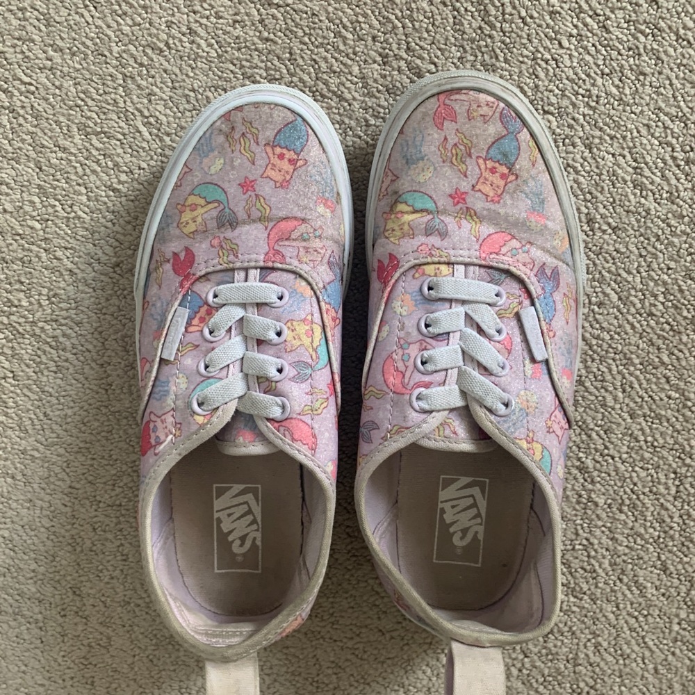 Girls Mermaid Cats Vans